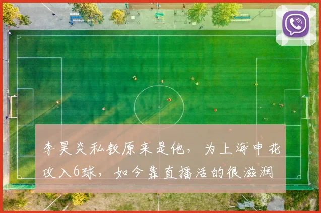 李昊炎私教原来是他,为上海申花攻入6球,如今靠直播活的很滋润